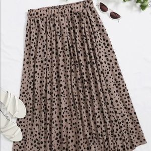 Shein all over print elastic waist skirt